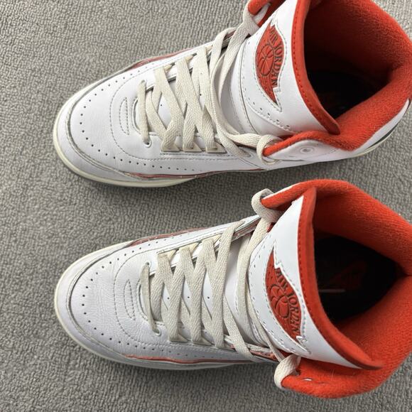 Nike Air Jordan 2 Retro (GS) Origins White Shoes Size 6.5 Youth Womens Size 8 - Picture 8 of 15